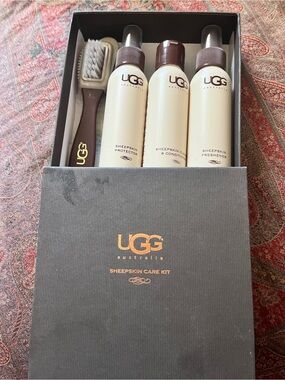 UGG Australia Sheepskin Care Kit Shoe Care Set Cleaner Protector Brush